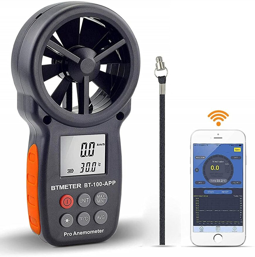 BT-100APP Bluetooth Digital Handheld Wind Speed Meter Buy Weather Stations South Africa Weather Shop