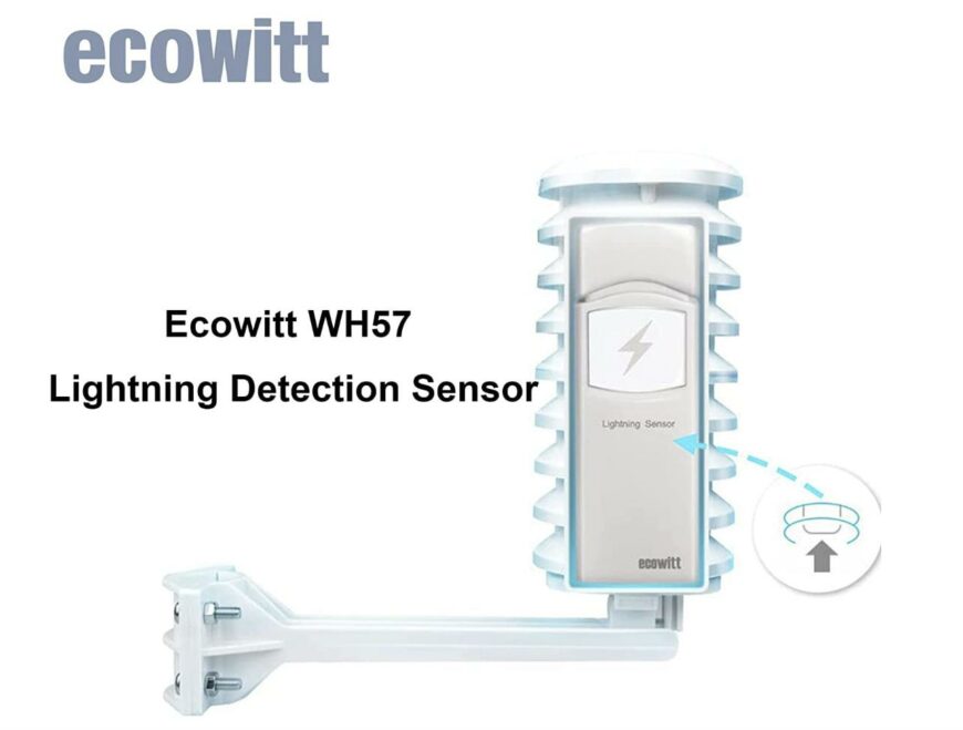Ecowitt WH57 Wireless Lightning Detection Sensor (433 Mhz) Buy Weather Stations South Africa Weather Shop