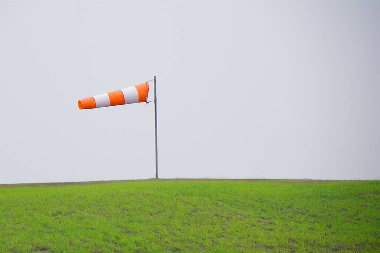 High-Viz Orange & White Windsock Large 900 x 3600 mm Buy Weather Stations South Africa Weather Shop