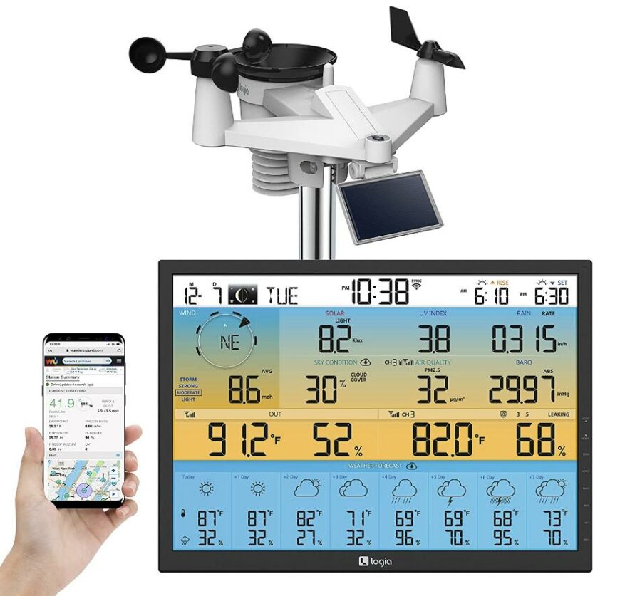Logia 7-in-1 Wireless Weather Station with 8-Day Forecast Buy Weather Stations South Africa Weather Shop