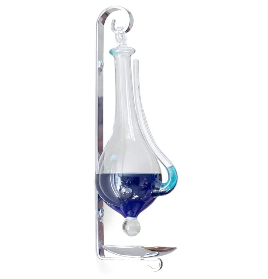 Antique Storm Glass Wall Mount Liquid Barometer with Drip Cup – Ambient Weather B1025C Buy Weather Stations South Africa Weather Shop