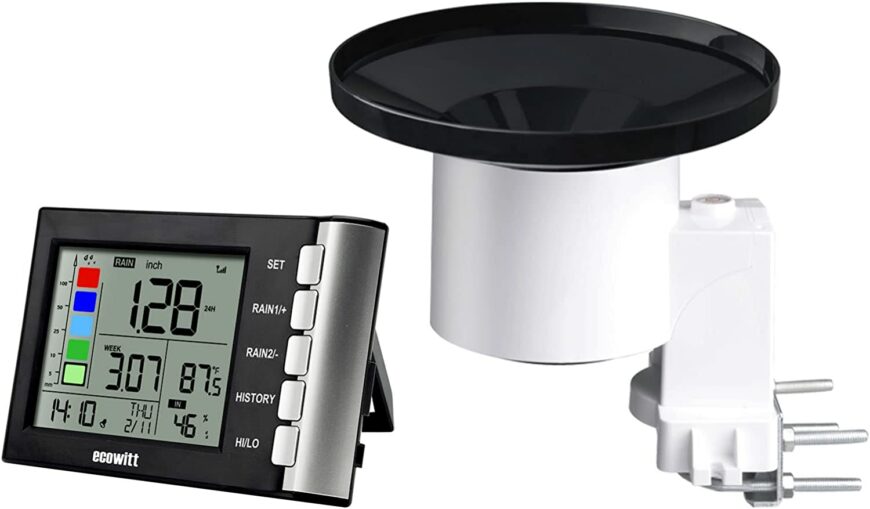 Wireless Rain Gauge High Precision Digital 3-in-1 Weather Station with Indoor Thermometer and Hygrometer (ECOWITT WH5360) Buy Weather Stations South Africa Weather Shop