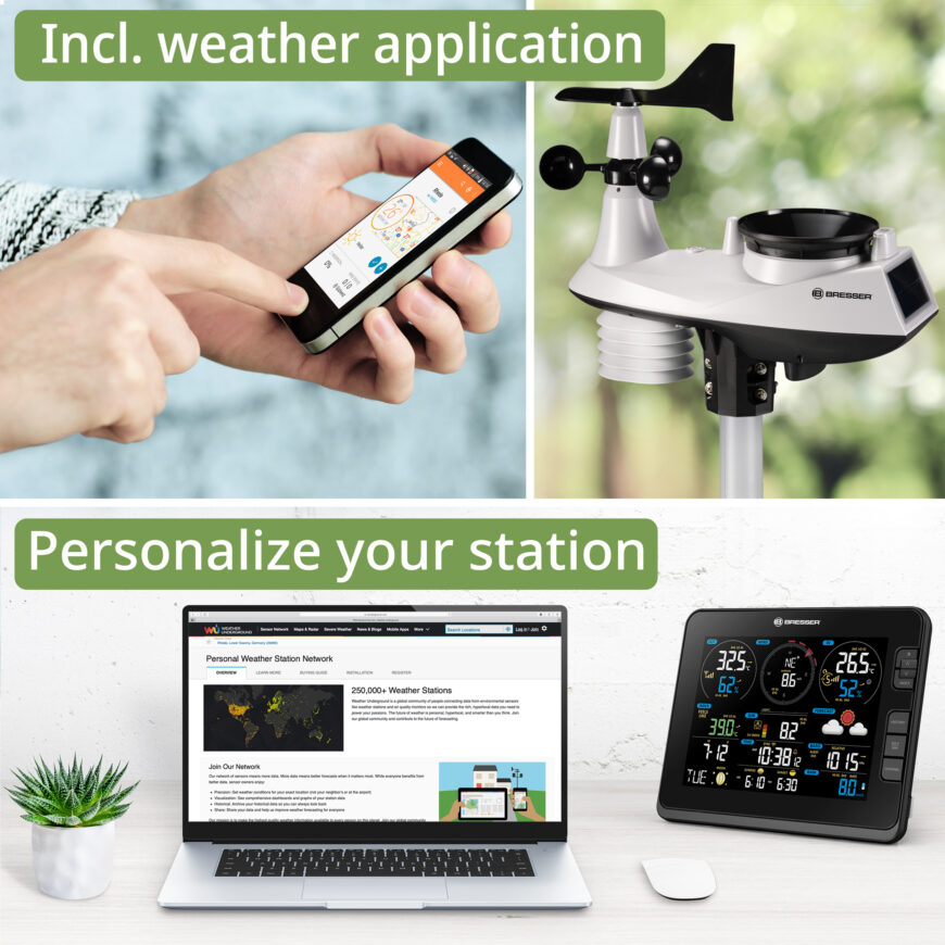 Bresser Professional 7in1 WIFI Weather Centre (Black) Buy Weather Stations South Africa Weather Shop