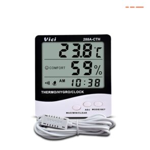 VICI 288A-CTH Digital Thermo Hygro Meter + Clock