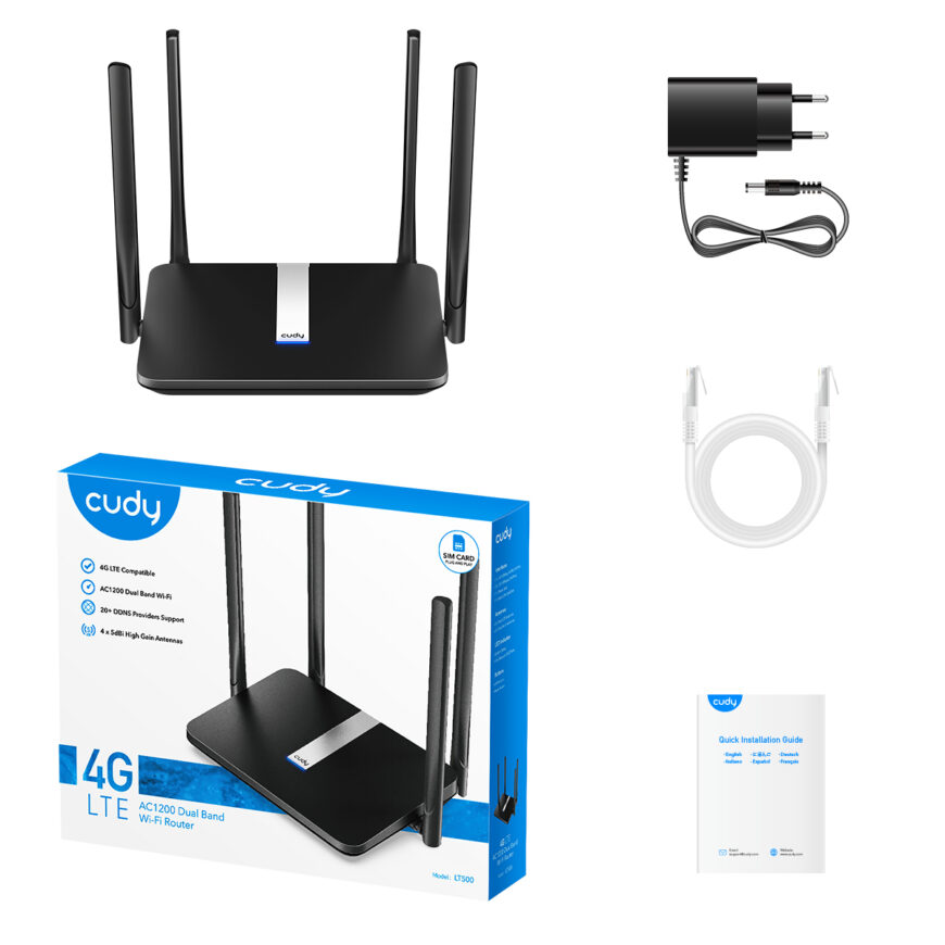 Cudy 4G LTE4 (LT500) Dual Band 1200Mbps WiFi Router Buy Weather Stations South Africa Weather Shop