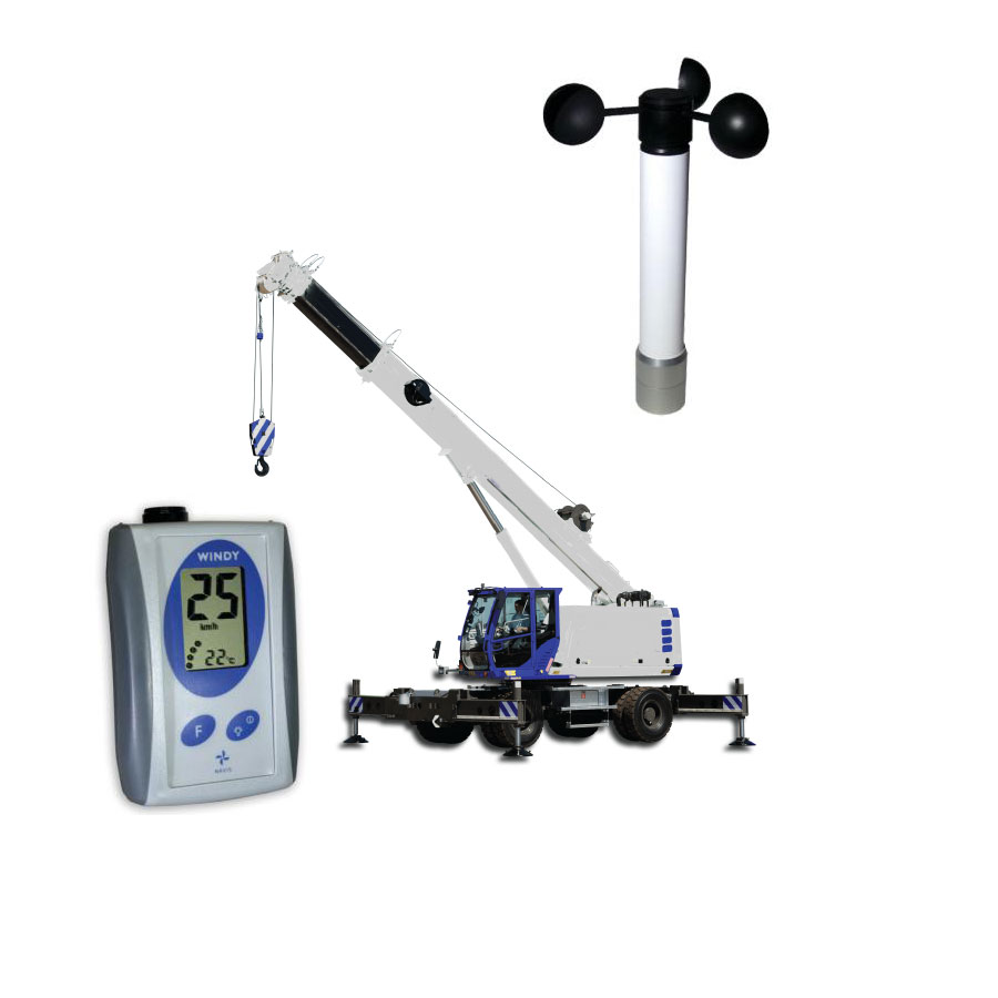 Wind Speed Wireless Anemometer for High Lift Cranes (NAVIS WR3B) • SA