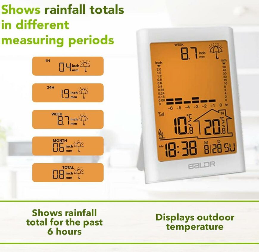 BALDR Wireless Weather & Rain Gauge with Remote Sensor – Weather Station Buy Weather Stations South Africa Weather Shop